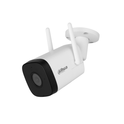 Kamera WiFi Dahua DH-IPC-HFW1430DT-STW 4MP Bullet me Dual Antenna WiFi deri 150m, Two-Way Audio, mikrofon, altoparlant, IR 30m, Micro SD 256GB dhe IP67 në Shqipëri