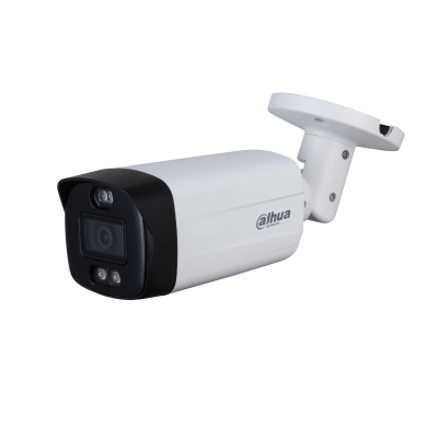 Kamera sigurie Dahua DH-HAC-ME1509TH-PV 5MP Full Color HDCVI me Active Deterrence, sirenë 110dB, drita kuqe blu, ndriçim 40m dhe IP67 në Shqipëri