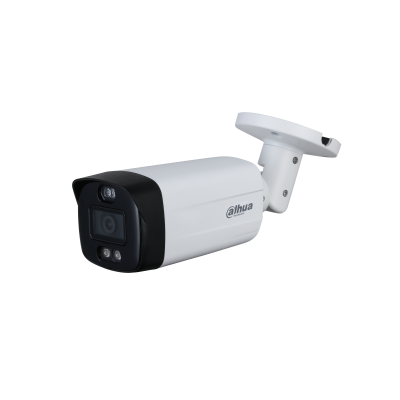 Kamera sigurie Dahua DH-HAC-ME1800THP-PV 4K HDCVI Bullet me Active Deterrence, sirenë 110dB, drita kuqe blu, Smart IR 80m, lente 3.6mm dhe IP67 në Shqipëri