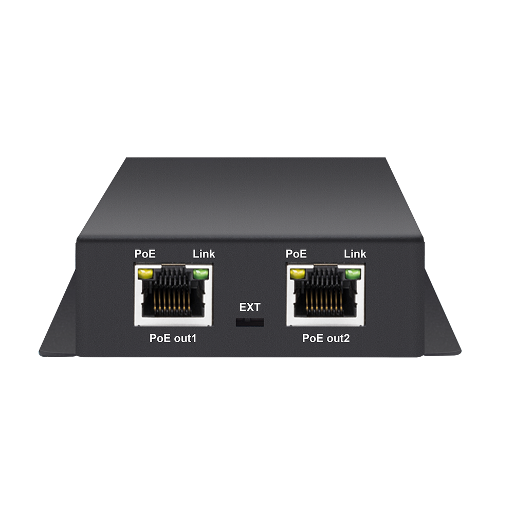 Wi-Tek WI-PE31E PoE extender me 1 hyrje dhe 2 dalje PoE