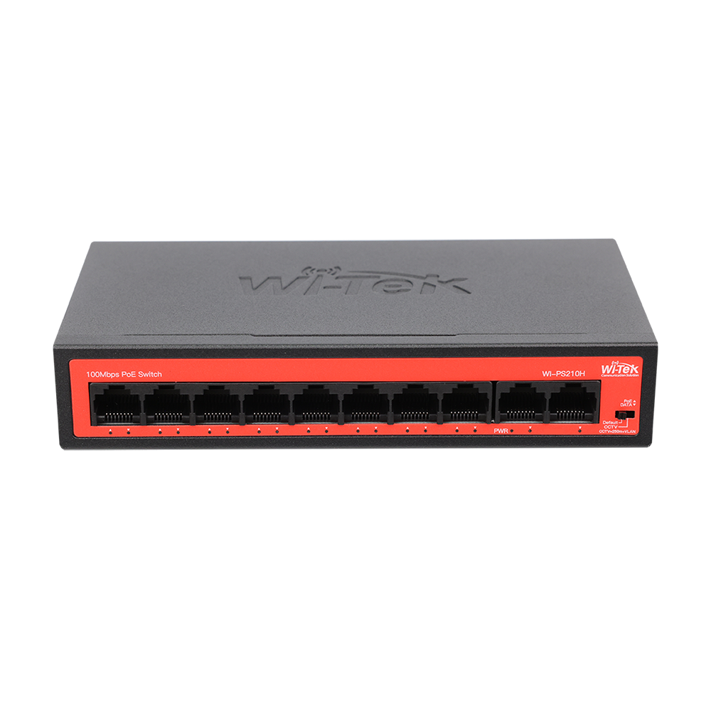 Wi-Tek WI-PS210H V3 switch PoE me 8 porte PoE dhe 2 uplink