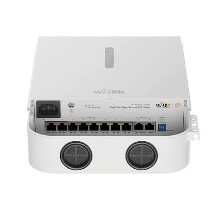 Wi-Tek WI-PCES210G-O switch PoE Gigabit outdoor me 8 porte PoE dhe 2 uplink